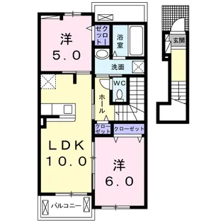 ポラリス オガワ【2階】の間取り