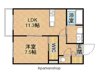 はなこーぽ清新【1階】の間取り