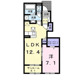 レゾンス【1階】の間取り