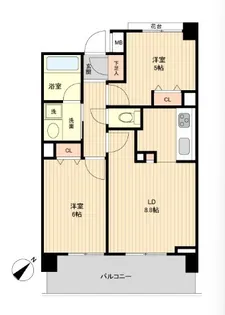 グラディート町田【8階】の間取り