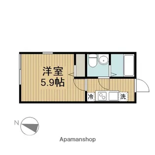 アザーレ・パッシオ淵野辺A【1階】の間取り