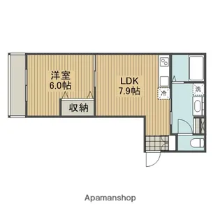 フルセイル矢部【2階】の間取り