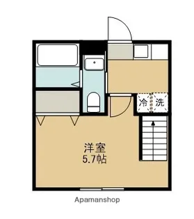 アバーロ淵野辺【201号室】の間取り
