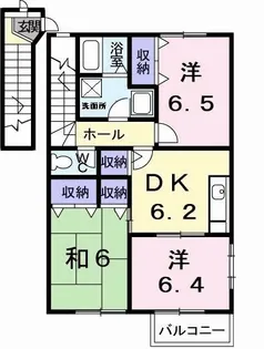 サニーヒルズ【2階】の間取り