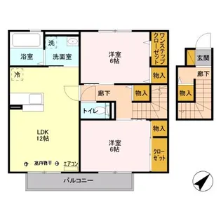 ドエルK【2階】の間取り