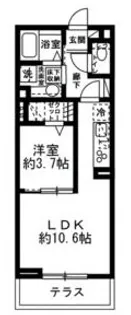 神奈川県相模原市中央区相模原5丁目【アパート】の間取り