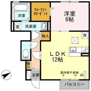 ハイツ ルピナス【1階】の間取り