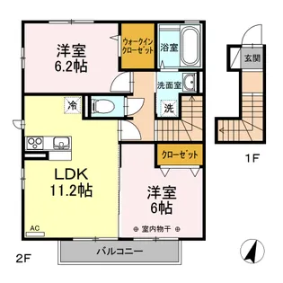 フローラ【2階】の間取り