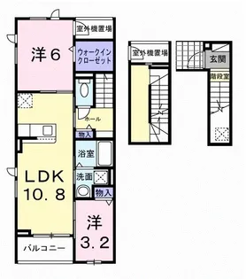 グラン・ハーモニー忠生公園【3階】の間取り