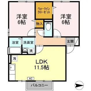 エクセル陽光台【2階】の間取り