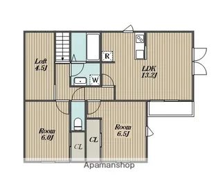 ハレレア・ラニ 【ミサワホーム施工】【201号室】の間取り