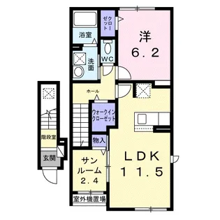 ドミール トキワ【2階】の間取り