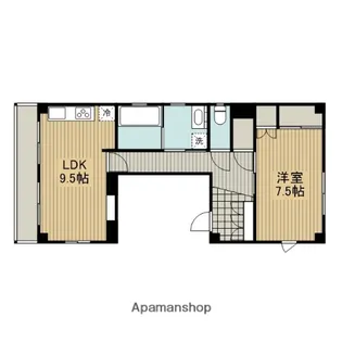 小峰ビル【2F号室】の間取り