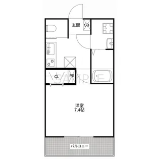 MQUARTO淵野辺共和【1階】の間取り
