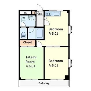 エステートピア矢淵【301号室号室】の間取り