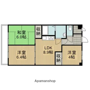 ウィンベルコーラス相模原第2【5階】の間取り