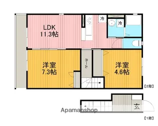 アルベルA【2階】の間取り