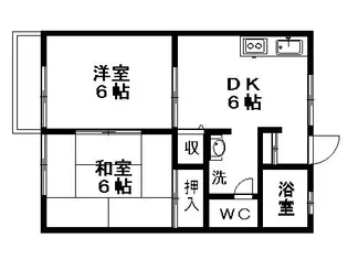 ハイツ・メルベーユ【1階】の間取り