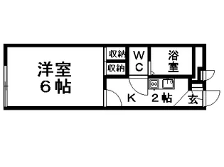 レオパレスコートアベⅢ【2階】の間取り