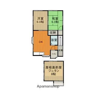 清水貸家【1号室】の間取り