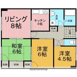サンハウス【1階】の間取り