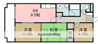 シャロム大和【5階】の間取り