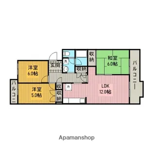 ベラビスタ21A棟【3階】の間取り