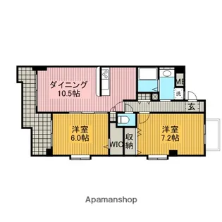 グリーンヒルズ古淵【3階】の間取り