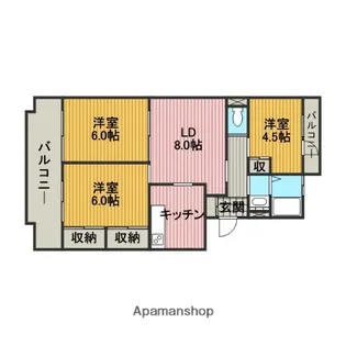 ルークス【2階】の間取り