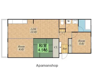 小林ハイツ【2階】の間取り