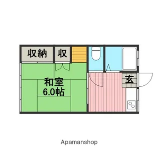 フジコーポⅠ【1階】の間取り
