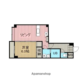 フラッツユニティ【1階】の間取り