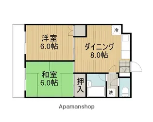 メゾンドブラン【2階】の間取り