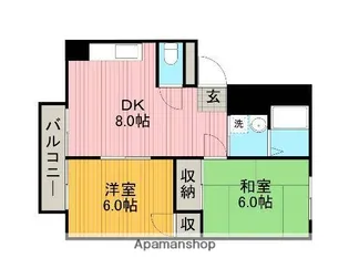 エントピア中央林間【301号室】の間取り