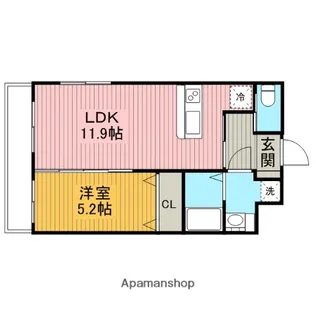 ヴィラ・アンジュ【2階】の間取り