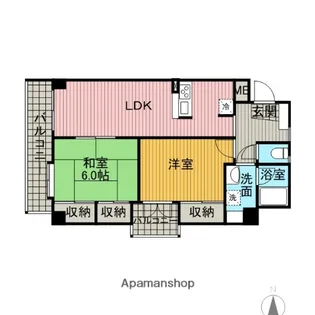 KDスクウェア【303号室】の間取り