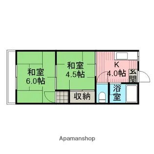 南林間ハウス【2階】の間取り