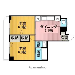 コンフォールプラザ【202号室】の間取り