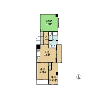 グリーンゲイブルス【2階】の間取り