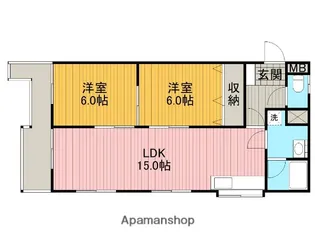 アルスつきみ野【1階】の間取り