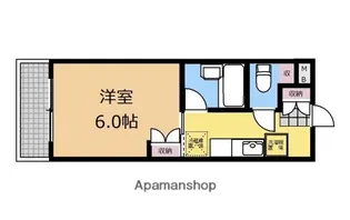 ベルクハイム中央林間【211号室】の間取り
