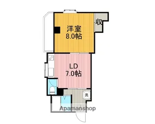ハイツホンダ【4階】の間取り