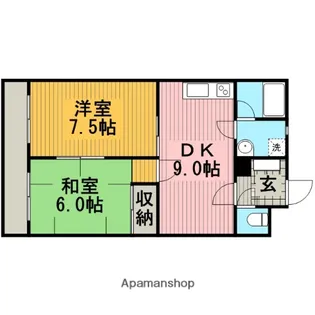 サンハウス東林間【2階】の間取り