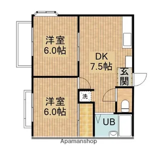 トラッドT&K【201号室】の間取り