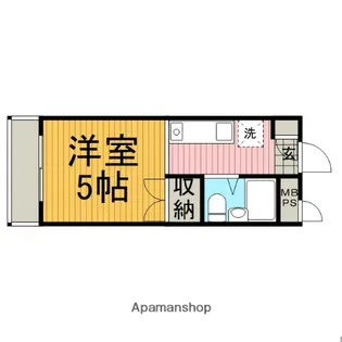 セザール東林間【203号室】の間取り