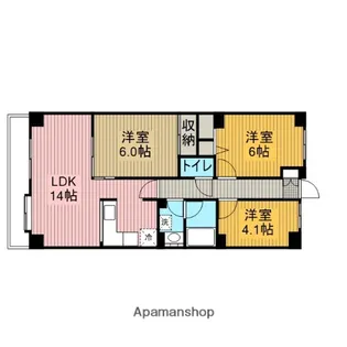 RIS中央林間Ⅰ【1階】の間取り