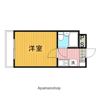 アップルコート南林間【204号室】の間取り