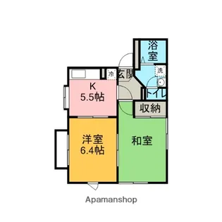 フラッツ南林間【1階】の間取り
