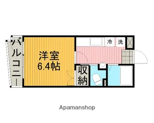 シャトレー東林間【106号室】の間取り
