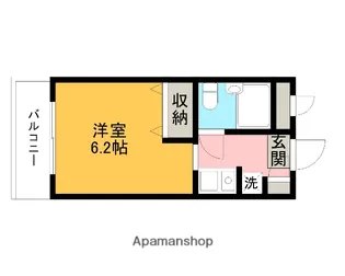 メゾンエクレーレ東林間【2階】の間取り